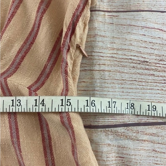 Indi & Cold San Sebastian V Neck Stripe Pheasant Maxi Dress - Medium - Picture 12 of 13